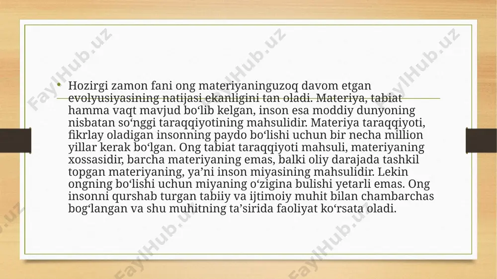 ongning psixika me’zoni sifatida ajratilishi - Page 5