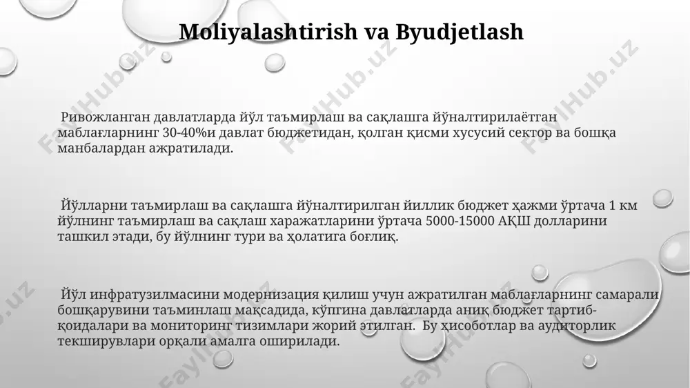 yo'l ta'mirlash va saqlash - Page 3