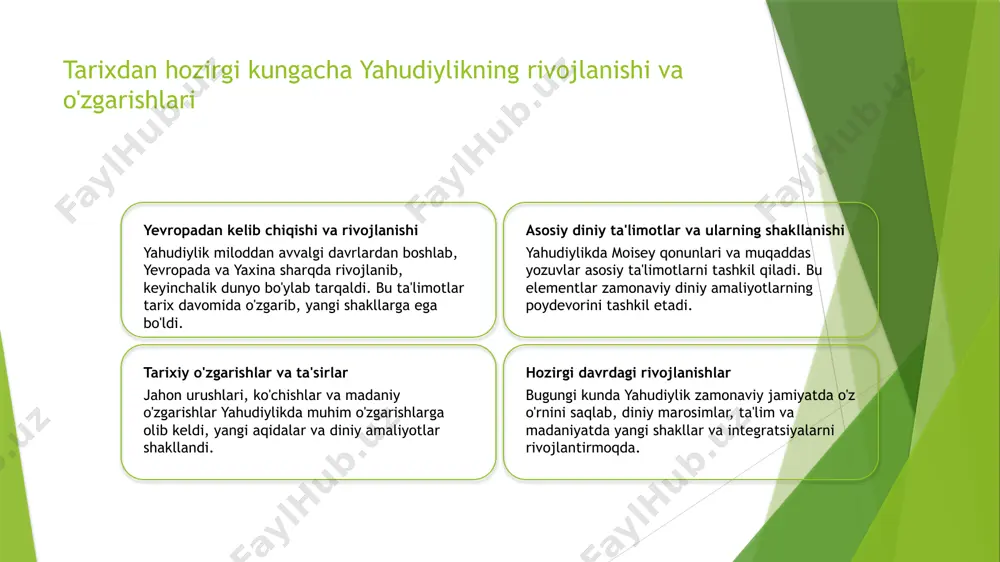 yahudiylik ta’limoti va an’ana va marosimlari - Page 5