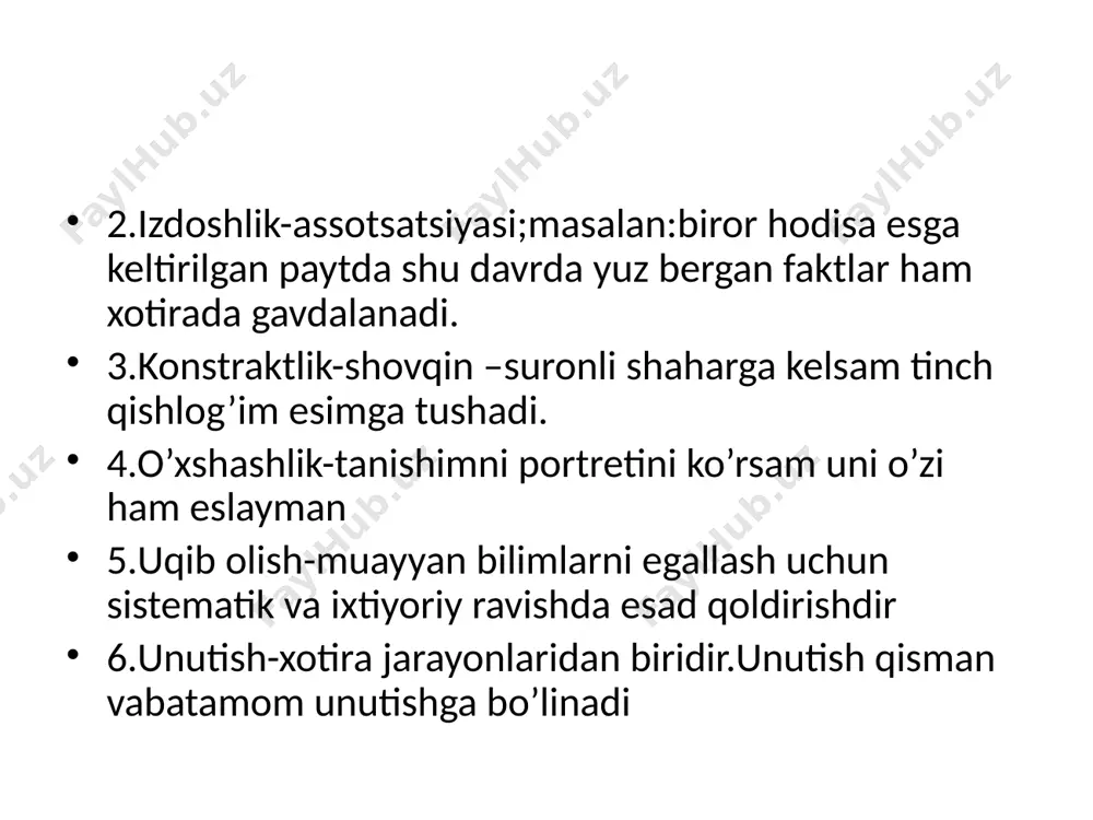 xotira va unutish jarayonlari - Page 3