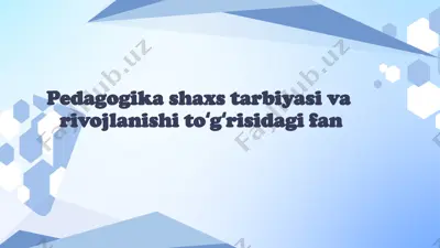 pedagogika — PPTX