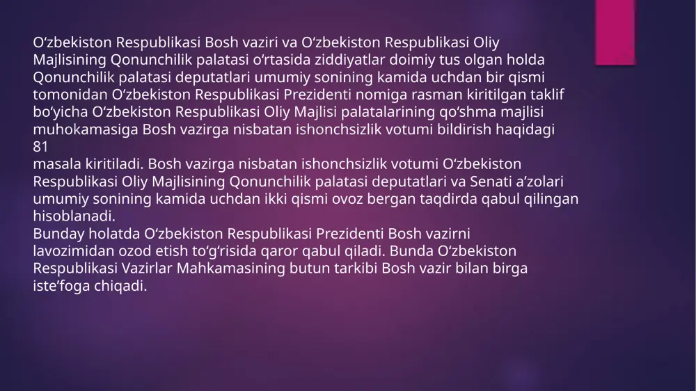 o‘zbekistonda parlament tizimi va undagi islohotlar - Page 4