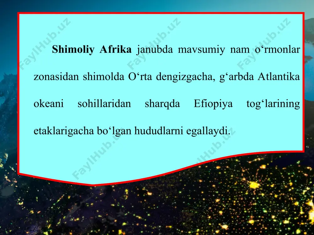 tabiiy geografik o‘lkalari (afrika) 6-sinf - Page 3