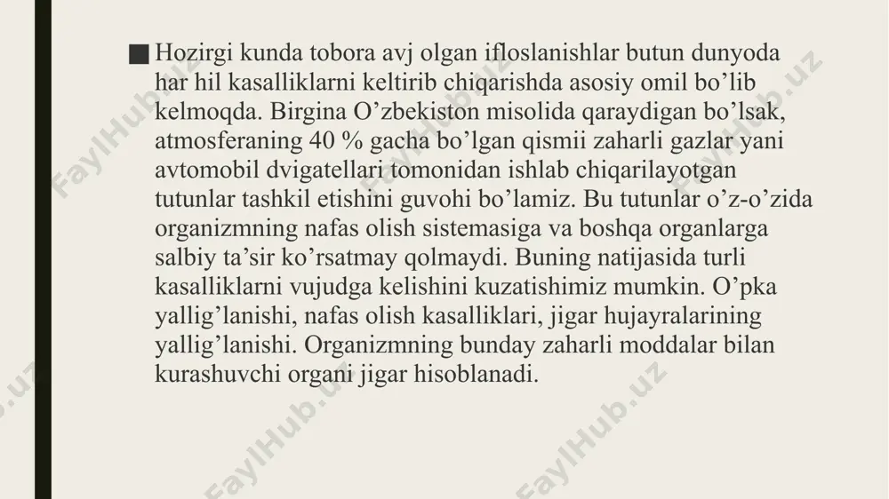 i jarayonida aminokislotalar parchalanadi, ammiak esa neytral karbamidga aylanadi. organizmda hosil bo'lgan oqsil birikmalarining yarmidan ko'pi jigarda miqdoriy va sifat o'zgarishlariga uchraydi. shuning uchun uning normal ishi boshqa tizimlar va organlarning bir xil ishlashini belgilaydi. jigar kasalligi tufayli oqsillar va inson tanasining himoya funktsiyasi uchun mas'ul bo'lgan boshqa moddalarning sintezi darajasi pasayadi. ushbu organ tomonidan bajariladigan vazifalar orasida bu, ehtimol, eng muhimi. bu erda qon ta'minoti maxsus anatomiya tufayli noyobdir, chunki qon bu erga to'g'ridan-to'g'ri vena va arteriyadan keladi. jigar to'siqni funktsiyasi toksik va kimyoviy moddalarning zararli ta'sirini cheklaydi. bu fermentlar tomonidan amalga oshiriladigan bir nechta biokimyoviy jarayonlar (suvda erishi, glyukuron kislotasi va taurin tomonidan xavfli birikmalarning oksidlanishi va parchalanishi) bilan bog'liq. agar tanada jiddiy zaharlanish rivojlansa, jigarda kreatin sintezi boshlanadi va undan karbamid bilan birga bakteriyalar va parazitlar chiqariladi. ushbu organda qisman bajariladigan gomeostaz yordamida unda sintezlangan iz elementlari qonga chiqariladi. karbonsuvlar almashinuvida jigar rolining buzilishi. bir tomondan, gepatotsitlarning …
