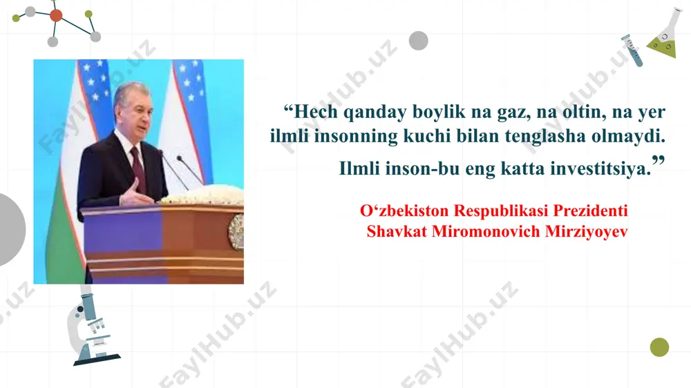 xususan metallarni ajratib olish texnologiyalarini o‘rganish hamda tajriba orqali bu jarayonning samaradorligini amaliy jihatdan asoslash kurs ishining muhim yo‘nalishlaridan biridir. bundan tashqari, ekologik xavfsiz, energiya tejamkor va barqaror texnologiyalarni ishlab chiqishda elektrokimyoviy usullarning o‘rni va istiqbollarini tahlil qilish orqali, elektrolizning zamonaviy ilm-fan va sanoatdagi dolzarb muammolarni hal etishdagi roli yoritilishi ham ushbu ishning amaliy maqsadiga kiradi. elektroliz (elektro… va…liz) – qizdirib suyuqlantirilgan elektrolit yoki uning suvdagi eritmasi orqali oʻzgarmas elektr toki oʻtganida elektrodlarda sodir boʻladigan oksidlanish qaytarilish jarayonlari. elektrolizning mohiyati kimyoviy reaksiyani elektr energiyasi hisobiga amalga oshirishdan iborat. elektr toki berilganda ionlarning elektron qabul qilish yoki elektron berish hodisasi birlamchi jarayonni tashkil qiladi. bu jarayon natijasida koʻpincha elektrolizning dastlabki mahsulotlari hosil boʻladi. elektroliz mahsulotlari sof holda ajralib chiqishi yoki erituvchi bilan oʻzaro kimyoviy reaksiyaga kirishishi mumkin. ikkinchi holda elektrolizning ikkilamchi mahsulotlari hosil boʻladi. qizdirib suyuqlantirilgan elektrolitlar elektroliz qilinganida faqat birlamchi mahsulotlar chiqadi. elektrolitlarning suvdagi eritmalarida elektroliz jarayoni ancha murakkab boradi, …