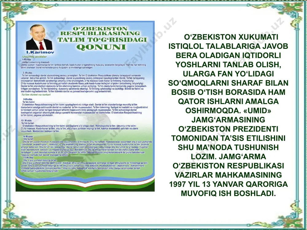 ma’naviy-ma’rifiy islohotlar va uning o'ziga xos xususiyatlari - Page 5
