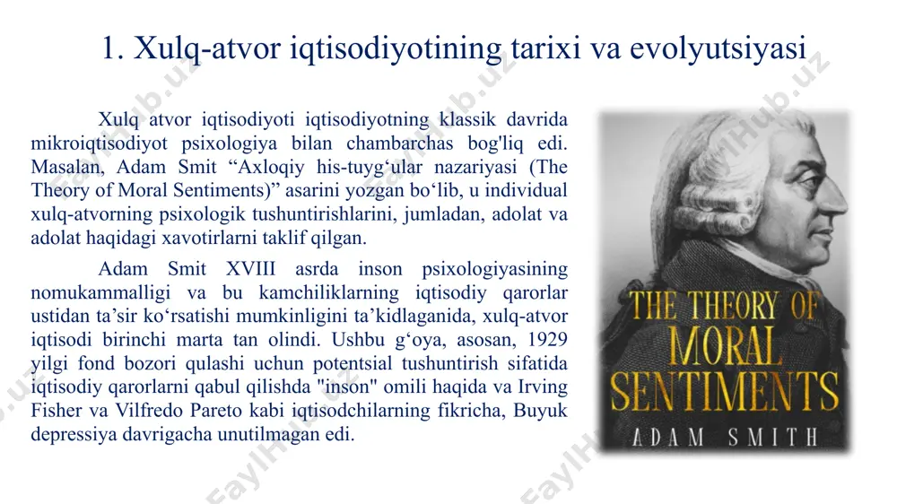 i ishonchga moyillik. hozirgi tarafkashlik - hozirgi vaqtda to'lovlarni kelajakdagi ekvivalent xarajatlar/foydalardan ko'ra ko'proq baholash tendentsiyasi. shuningdek, biz kelajakdagi to'lovlarni vaqtga mos kelmaydigan tarzda chegirmamiz mumkin. istiqbol nazariyasi - bu g'oya, biz daromaddan ko'ra ko'proq yo'qotishlardan aziyat chekamiz. shuningdek, u nisbiy boshlang'ich nuqtasiga urg'u beradi. biz foydalilikni yakuniy nuqtamizdan ko'ra, yo'qotishimiz/yutug'imiz asosida baholaymiz. ratsional iqtisodiy odam - bu individual xatti-harakatlarning klassik ko'rinishi. bu shaxslarni taxmin qiladi 1) oqilona va yaxshi ma'lumotga ega. 2) ularning foydasini maksimal darajada oshirishga intiling. xulq-atvor iqtisodiyoti ushbu an'anaviy donolikka qarshi turishga asoslanadi. o‘zaro munosabat - biz o'zaro davolanishga harakat qiladigan kuchli ijtimoiy bosim. agar bizga "yomon" munosabatda bo'lishsa, biz odamni "jazolashga" harakat qilishimiz mumkin - bu o'z foydamizni yo'qotishimizga olib kelsa ham. xuddi shunday, biz yaxshi xulq-atvorni mukofotlashga harakat qilamiz (masalan, sovg'a berish tushunchasi) aniqlik - biz bir martalik so'nggi voqealarga ko'proq ahamiyat berganimizda. misol uchun, agar biz british airways bilan yomon tajribaga ega bo'lsak, …