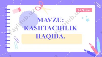 kashtachilik haqida — PPTX