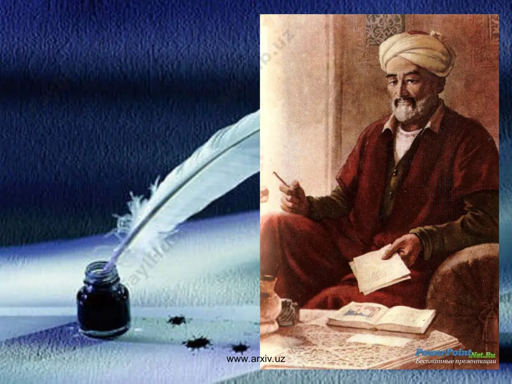 bularga jabroil vositasida vahy kelgan. 2. g’ayri mursal payg’ambarlar: ilhom yoki tushdagi vahiylik orqali elga rahnomalik qiladilar: 3. ulul-azm payg’ambarlar: osmoniy kitoblar nozil bo’lgan kishilar. 4. xotam payg’ambar: eng so’nggi payg’ambar bo’lib, bu muhammad (s.a.v.) dir. www.arxiv.uz www.arxiv.uz www.arxiv.uz www.arxiv.uz alisher navoiy nafaqat badiiy adabiyot va adabiyotshunoslik, balki qiyosiy tilshunoslikka ham muhim hissa qo’shgan. uning tilshunoslikka bag’ishlangan “muhokamat ul-lug’atayn” asari turkiy tilning imkoniyatlarini fors-tojik tiliga chog’ishtirish orqali ko’rsatib berishga bag’ishlangan. asar 1500-yilda yozilgan bo’lib, unda turli tilda mavjud bo’lgan, ammo sort (fors) tilida muqobili bo’lmagan 100 ta so’z, shuningdek bir necha ko’p ma’noli so’zlar, forsiy tilda birgina varianti mavjud bo’lgan sinonim so’zlar, ayrim hayvon va parranda nomlari, kiyim-kechak nomlari, yeguliklar nomi, kasb-hunarni atovchi otlar haqida ma’lumot beriladi. ayrim so’zlar haqida gapirganda navoiy turkiy nazmlardan misollar keltirib, fikrini isbotlaydi. masalan, “sinqarmoq” so’zi xususida to’xtalib, shunday deydi: “...biri sinqarmoq lafzidurki, mubolag’a mundin o’tmas turkcha nazmda bu matla’ bordurkim, bayt: soqiyo, tut bedakim, …