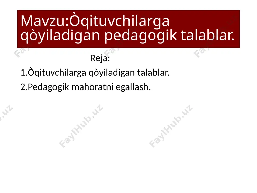 satimova layloning tarbiya fanida mustaqil ishi - Page 2