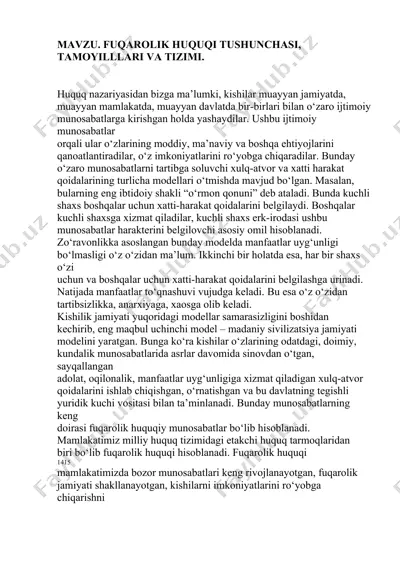 fuqarolik huquqi tushunchasi — DOCX
