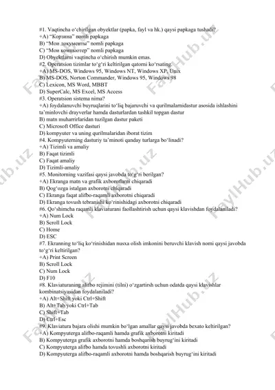 kompyuter va uning qurilmalari — DOCX