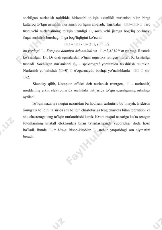 sharipov, n.n.dalmuradova, r.v.metanidze “umumiy fizika kursining elektr bo’limidan” elektron darslik.