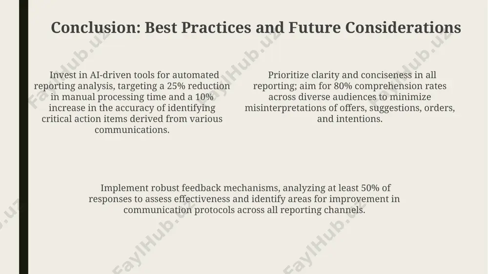 d. frame suggestions as collaborative problem-solving, using phrases like "to improve efficiency by 15%, we could explore option x," emphasizing mutual benefit and avoiding a dictatorial tone. introduction: defining the scope this presentation analyzes 4 key communicative acts: offers, suggestions, orders, and intentions. we'll explore their grammatical structures, pragmatic functions, and the social context influencing their interpretation in at least 3 distinct languages. differentiating between these speech acts is crucial for effective communication, especially in professional settings where misinterpretations can lead to 20% or more project failure rates due to unclear directives. we will examine how these speech acts are reported using direct and indirect speech, analyzing the impact of tense changes and reporting verbs on the overall meaning and implied speaker attitude. expressing intentions clearly and concisely quantify your intentions whenever possible. instead of "improve sales," aim for "increase sales by 15% in the next quarter," offering measurable targets …