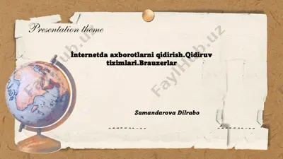 i̇nternetda axborotlarni qidirish — PDF