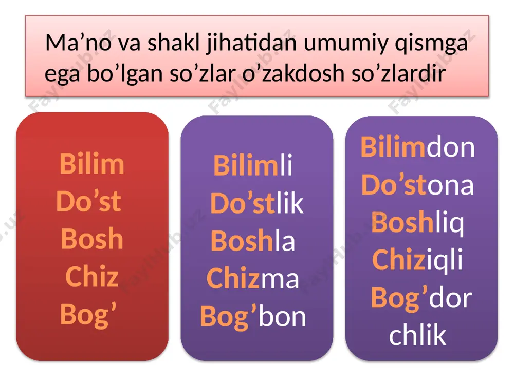 so’zning morfemik tarkibi - Page 4