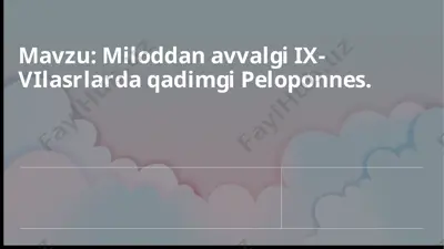 sparta davlati haqida ma'lumotlar — PPTX