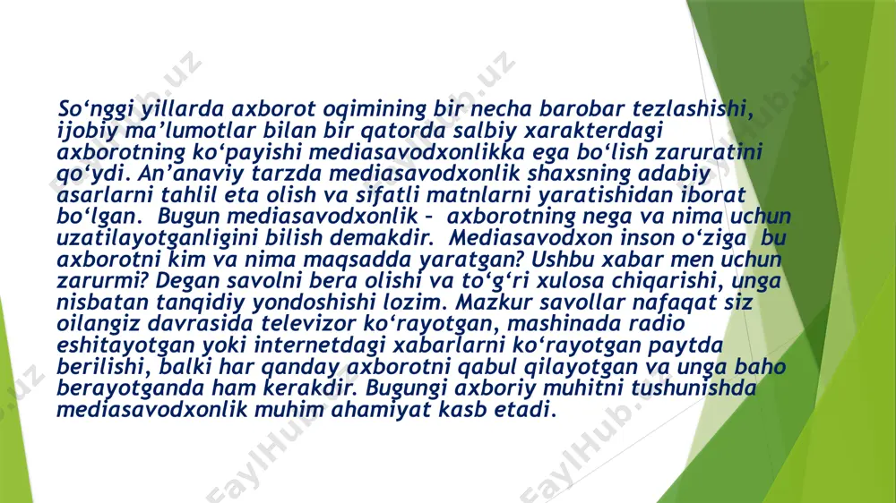 mediasavodxonlikni oshirishning usul va vositalari - Page 4