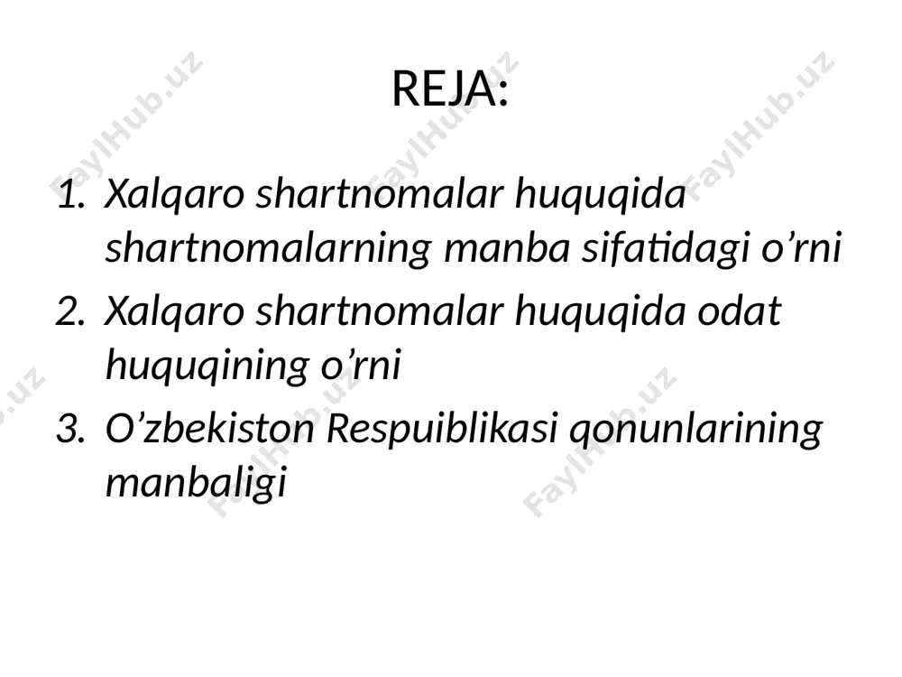 qonunlarining manbaligi o’zbekiston respublikasining xalqaro shartnomalari to’g’risida 06.02.2019 barcha o’zbekiston respublikasi qonunlari. xalqaro shartnomalar huquqi subyektlari subyektlar davlatlar xalqaro tashkilotlar qatnashchilar vakolatli shaxs individual shaxs xalqaro tashkilot xalqaro shartnoma tuza olish uchun avvalo subyekt bo’lishi lozim. bmt xizmatini amalga oshirishda ko‘rilgan zararlar uchun kompensatsiya to‘lash bo‘yicha nizo, xalqaro sudning konsultativ xulosasi, 1949-yil. ushbu ish xalqaro tashkilotlarni ham xalqaro huquq subyekti deb sanagan birinchi ish bo’ldi. rasm. bmt agenti graf folke bernadottening quddusdagi o‘limini e’lon qilgan gazetadan. image1.png image2.jpeg image3.png image4.jpeg image5.jpeg image6.jpeg image7.jpg