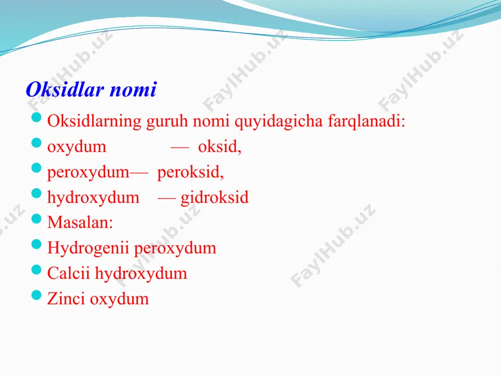 oksidlar va tuzlar nomlanishi - Page 4