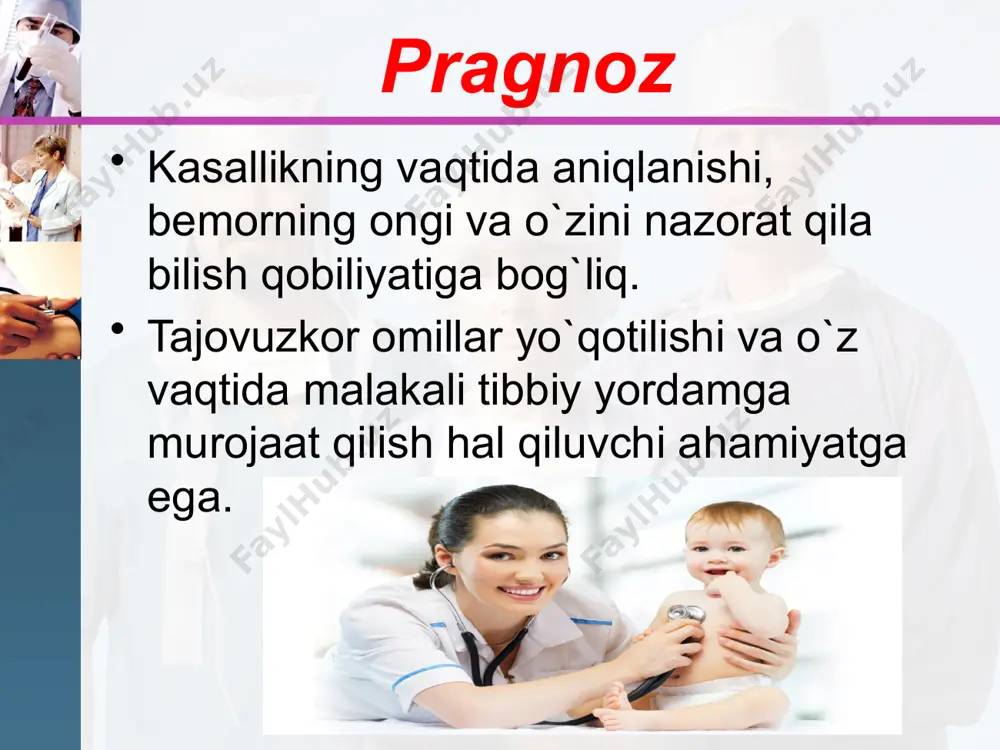 ofiq xisoblanadi. preparat 3-6 oy davomida 1 mg dan 2 maxal buyuriladi.ingalyastiyada stullaniladigan glyukokortikosteroidlar bani davolashda muxim urin egallaydi. ular asosan kasallikning ogir va urta ogir, ba’zan engil persistirlovchi kechishida uzoq vaqt davomida qo’llaniladi. ingalyastiyada qo’llaniladigan glyukokortikosteroidlar bani davolashda muxim o’rin egallaydi. ular asosan kasallikning og’ir va o’rta og’ir, ba’zan yengil persistirlovchi kechishida uzoq vakt davomida qo’llaniladi. ushbu gurux dorilarning samaradorligi ba patogenezining turli xalkalariga, ya’ni xujayralar membranasiga bevosita ta’sir o’tkazib, gistamin sintezini cheklab ko’yishiga,stamf kupayib borishiga yordam berishiga va t-limfostitlar subpopulyastiyasiga ta’sir etishiga bog’liq. igkslarni ishlatish tashki nafas faoliyatini yaxshilaydi, nafas yo’llari giperreaktivligini, garmonlar ichishini, ularning asoratlarini, kasallik belgilarini, qo’zishini, xurujlar sonini kamaytiradi va pirovard natijada bemor xayot sifatini yaxshilaydi. ularni ishlatishdan 5-15 daqiqa oldin bronxlar obstrukstiyasini kamaytirish va kengaytirish maqsadida r2-agonistlari ishlatilsa dori o’rta va mayda kattalikdagi bronxlar bo’shlig’igacha yetib boradi. igkslar ta’sir davomiyligi bo’yicha ikki guruxga bo’linadi: 1. qisqa ta’sir etuvchi 2.uzoq ta’sir etuvchi 1. qisqa ta’sir …