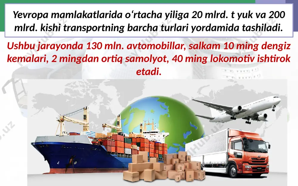 yevropa mamlakatlari transporti . 9 - sinf - Page 5