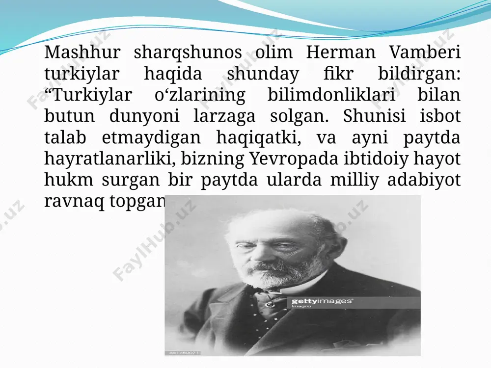 , buyuk qadriyatdir. kimda-kim o‘zbek tilining bor latofatini, jozibasi va ta’sir kuchini, cheksiz imkoniyatlarini his qilmoqchi bo‘lsa, munis onalarimizning allalarini, ming yillik dostonlarimizni, o‘lmas maqomlarimizni eshitsin, baxshi va hofizlarimizning sehrli qo‘shiqlariga quloq tutsin» shavkat mirziyoyev davlatimiz rahbari 2019-yil 21-oktyabr kuni «o‘zbek tilining davlat tili sifatidagi nufuzi va mavqeini tubdan oshirish chora-tadbirlari to‘g‘risida» farmon qabul qildi. unga binoan 21 -oktyabr sanasi o‘zbekistonda «o‘zbek tili bayrami kuni» deb belgilandi. «har birimiz davlat tiliga bo‘lgan e’tiborni mustaqillikka bo‘lgan e’tibor deb, davlat tiliga ehtirom va sadoqatni, ona vatanga ehtirom va sadoqat deb bilishimiz, shunday qarashni hayotimiz qoidasiga aylantirishimiz kerak, — dedi shavkat mirziyoyev. — bu olijanob harakatni barchamiz o‘zimizdan, o‘z oilamiz va jamoamizdan boshlashimiz, ona tilimizga, urf-odat va qadriyatlarimizga hurmat, vatanga mehrimizni amaliy faoliyatda namoyon etishimiz kerak». e’tiboringiz uchun rahmat! image2.jpeg image3.jpeg image4.jpeg image5.jpeg image6.jpeg image7.jpeg image8.jpeg image9.png image10.jpeg image11.jpeg image12.png image13.jpeg image14.jpeg image15.jpeg image16.png image17.jpeg image18.jpeg image19.png image20.jpeg image21.jpeg image22.jpeg image23.jpeg image24.jpeg image25.jpeg …