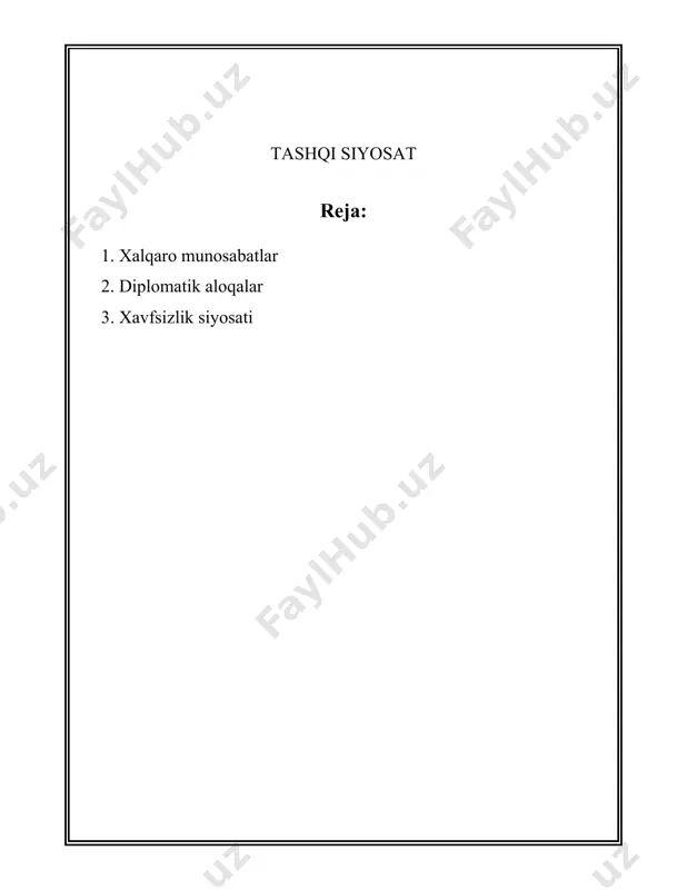 ushbu harbiy ittifoq 1949-yilda tashkil etilgan va keng qo'llab-quvvatlangan xavfsizlik kafolatlarini taklif etadi. dunyo bo'ylab inson huquqlari bo'yicha asosiy xalqaro hujjat - bu 1948-yilda qabul qilingan bmt inson huquqlari umumjahon deklaratsiyasi. uni barcha 193 bmt a'zosi davlatlar shart nominal qabul qilgan, bu hujjat xalqaro huquq va milliy qonunchilik uchun muhim asos bo'lib xizmat qiladi. g-20, ya'ni "katta yigirma" davlatlari guruhiga 19 davlat va yevropa ittifoqi kiradi. ushbu guruhga a'zo davlatlarning umumiy yaimi dunyo yaimining qariyb 85 foizini tashkil qiladi va dunyo savdosining 75 foizidan ortig'ini amalga oshiradi. xalqaro valyuta tizimida 189 davlat a'zo bo'lgan xalqaro valyuta jamg'armasi (xvj) markaziy rol o'ynaydi. xvjning asosiy maqsadi global valyutaviy hamkorlikni ta'minlash, moliyaviy barqarorlikni rag'batlantirish va o'z a'zo davlatlarida iqtisodiy rivojlanishni qo'llab-quvvatlashdan iborat. dunyo bo'yicha harbiy xarajatlar 2022-yilda 2 trilliondan ortiq aqsh dollariga yetdi. shu jumladan, aqsh dunyo bo'ylab eng ko'p harbiy xarajatlarga ega davlat bo'lib, uning boji 800 milliard aqsh dollaridan oshdi. atrof-muhit …