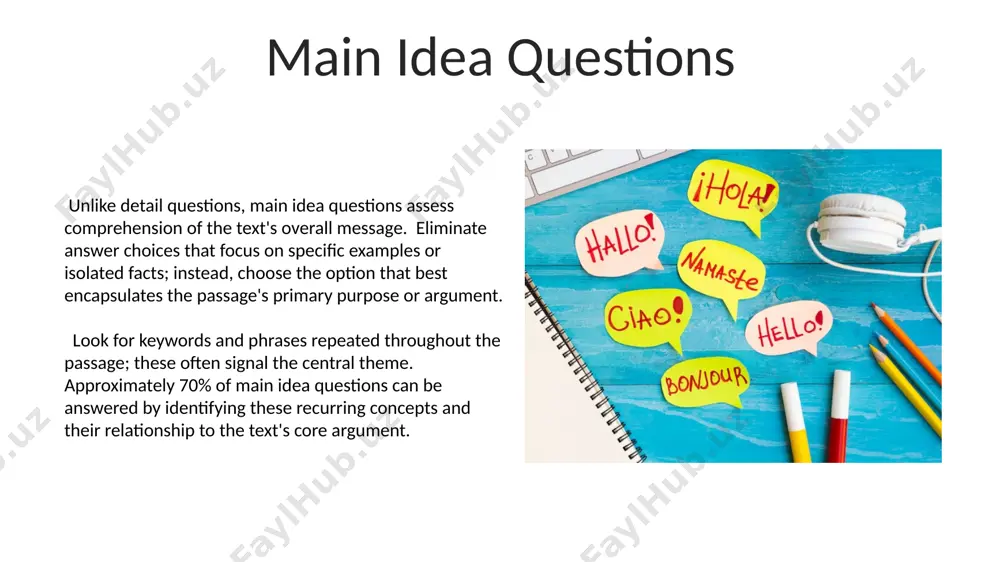 explaining reading question types - Page 5
