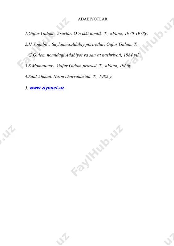 g`afur g`ulom hayoti va ijodi - Page 5