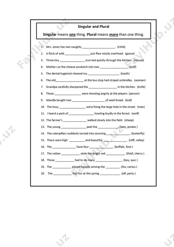 plurals in english - Page 5