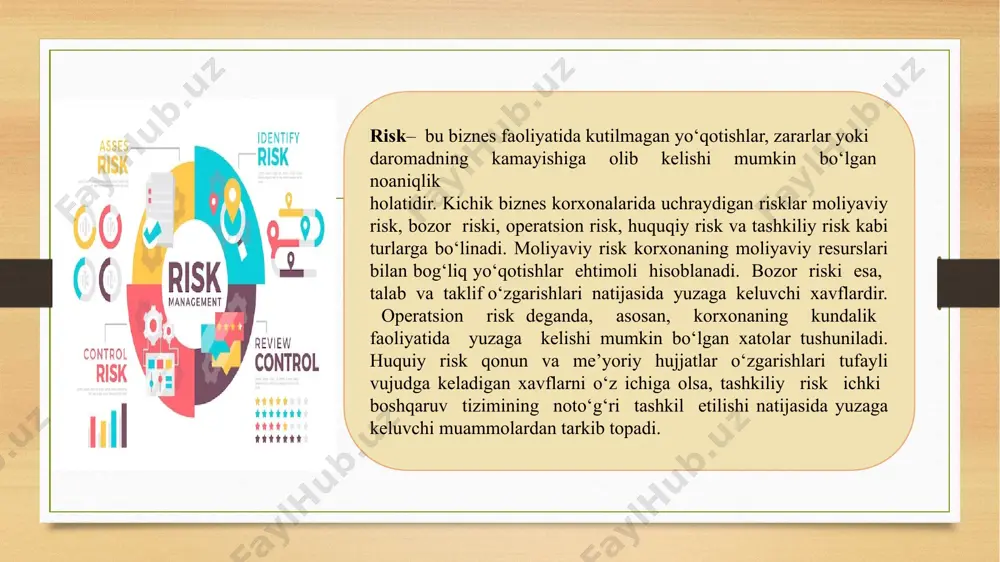 kichik biznes va xususiy korxonalarda risklarni baholash - Page 5