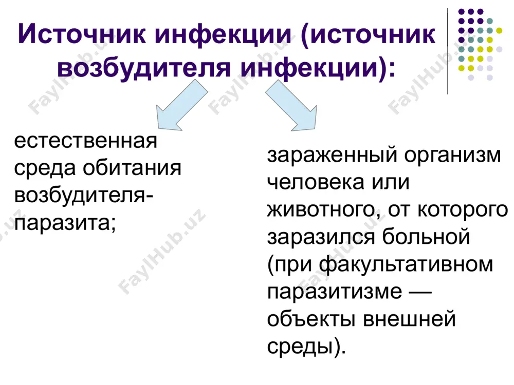 голова откинута назад и неподвижна, «положение легавой собаки» осложнения: параличи черепно-мозговых нервов, гнойные воспаления среднего уха, отек мозга. профилактика: карантин, дезинфекция. корь возбудитель фильтрующийся вирус источник инфекции больной человек пути распространения воздушно-капельный инкубационный период 9-11 дней, может достигать 15-21 день течение болезни, симптомы повышение температуры до 39-40°, насморк, кашель, покраснение глаз, в горле и на небе яркая пятнистая краснота, коревая сыпь появляется на лице и распространяется по телу осложнения: ларингит, бронхит, коревой круп, воспаление легких, расстройство деятельности пищеварительных органов краснуха возбудитель фильтрующийся вирус источник инфекции больной человек, здоровый вирусоноситель пути распространения воздушно-капельный инкубационный период 10-21 день течение болезни, симптомы повышение температуры до 38-39°, на теле появляется пятнистая розовая сыпь, которая на 2 день бледнеет и на 3 день исчезает, увеличение лимфатических желез (особенно заднешейной и затылочной) скарлатина возбудитель гемолитический стрептококк источник инфекции больной человек, вещи больного. пути распространения воздушно-капельный инкубационный период 1-12 дней течение болезни, симптомы ангина, интоксикация, сыпь, «пылающий …