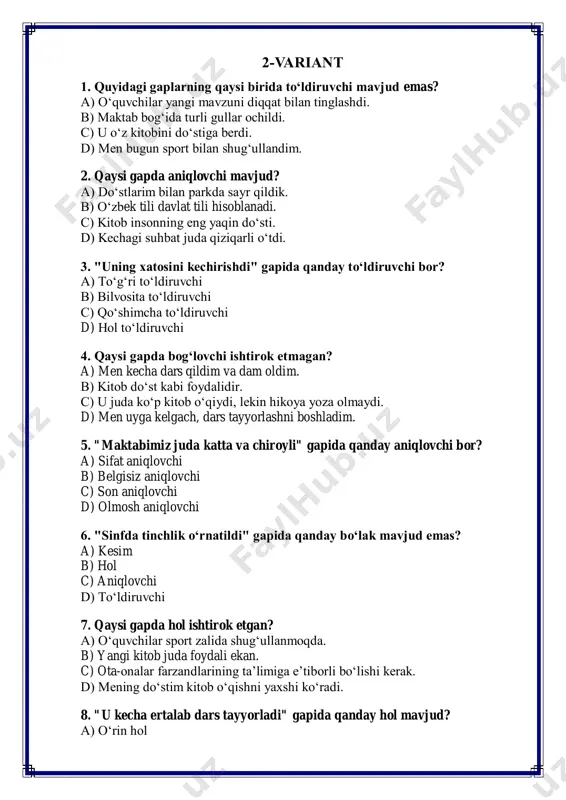 - b 10 - b 11 - a 12 - c 13 - c 14 - c 15 - a 16 - b 17 - c 18 - a 19 - a 20 - d 21-b 22-c 23-a 24-a 25-a javoblar jadvali javoblar jadvali (1)
