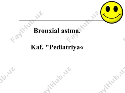 bronxial astma — PPT