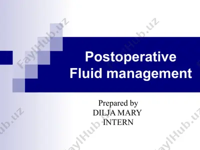 postoperative fluid management — PPTX