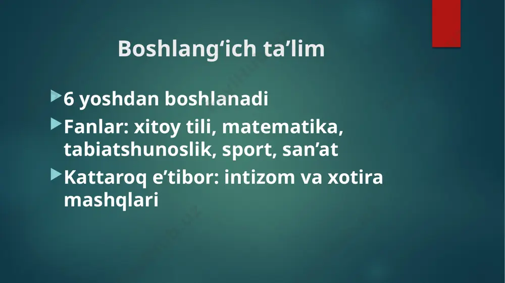 xitoy ta’lim tizimi: tuzilishi va xususiyatlari - Page 4