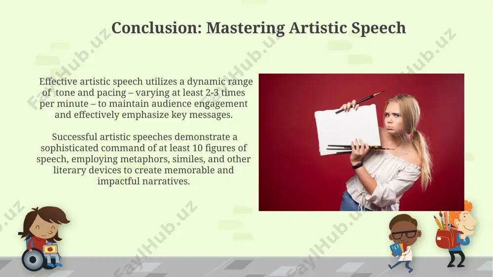 the use of stylistic techniques in artistic speech - Page 3