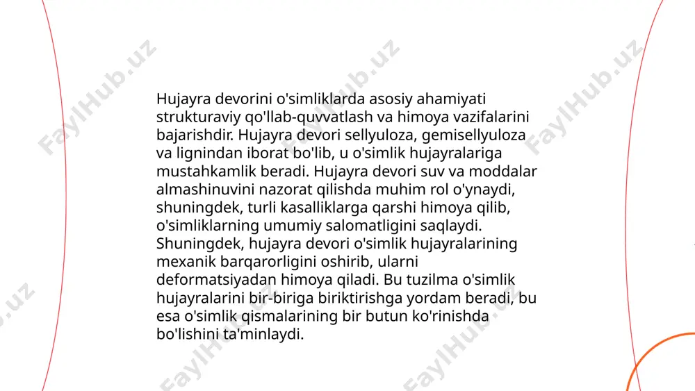 yo'nalishda hosil bo'ladi. bu jarayonlar hujayra ichidagi va tashqarisidagi muvozanatni saqlashda ahamiyatli. ... t.me/slaydai_bot ionlarni membrana orqali tashish mexanizmlari hujayra faoliyati uchun muhimdir. bu jarayonlar passiv va aktiv transportni o'z ichiga oladi. passiv transport konsentratsiya gradienti orqali sodir bo'lib, oddiy diffuziya yoki ion kanallaridan foydalaniladi. na+, k+, ca2+, cl- ionlari passiv transport bilan o'tadi. aktiv transport esa atp energiyasi yordamida amalga oshiriladi, masalan, na+/k+ nasosi har bir atf molekulasi uchun uchta na+ ionini hujayradan olib chiqib, ikki k+ ionini kiritadi. bu mexanizm hujayra ichidagi ionlar muvozanatini saqlaydi va elektr potentsialini ta'minlaydi. ... t.me/slaydai_bot ionoforlar—ionlarni biologik membranalar orqali tashuvchi molekulalar bo‘lib, ular hujayra ichi va tashqi muhit o‘rtasidagi ion almashinuvini osonlashtiradi. ular membrananing o‘ziga xos o'tkazuvchanligini oshirib, ion balansini boshqarishda muhim rol o‘ynaydi. ionoforlar ikki turga bo‘linadi: mobil ionoforlar va kanal hosil qiluvchi ionoforlar. mobil ionoforlar, masalan, valinomitsin, kaliy ionlarini tashiydi, kanal hosil qiluvchi ionoforlar esa, masalan, gramitsidin, ko‘plab ionlar uchun …