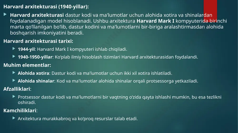kompyuter arxitekturasi: von neumann va harvard arxitekturalari - Page 5