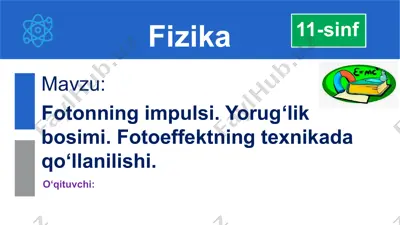yorug‘lik bosimi — PPTX