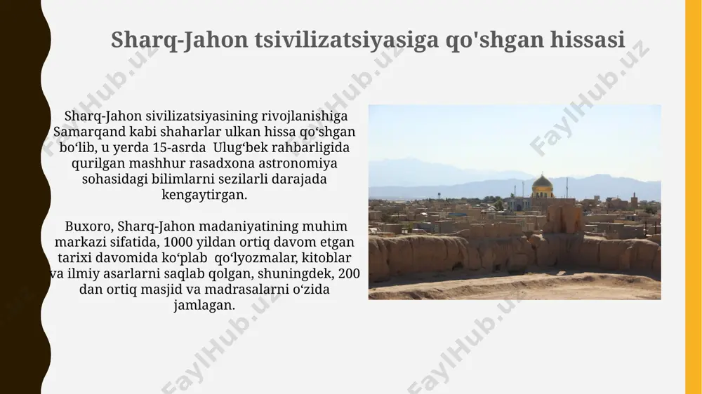 sharq-jahon sivilizatsiyasining markazlaridan biri - Page 4