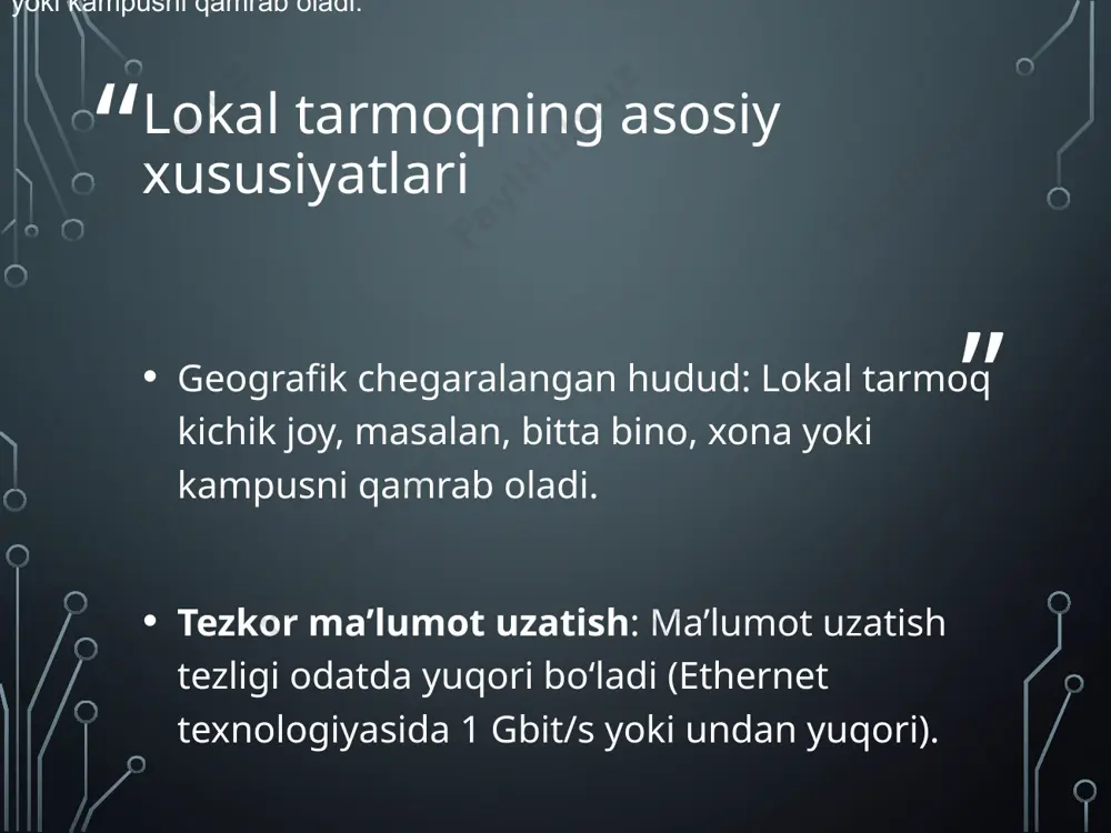 lokal tarmoqlarning turlari - Page 5