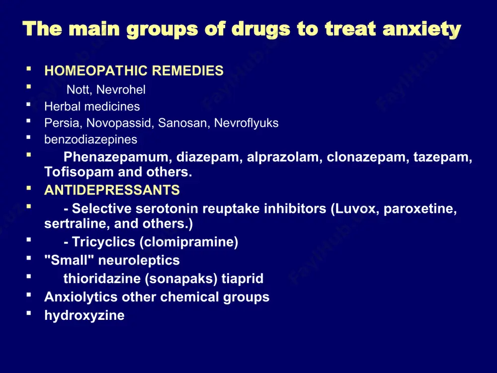 eases the risk of drug interactions. changes in the pharmacokinetics of drugs altered pharmacokinetics antidepressants reduced metabolic activity of liver enzymes; violation of water-salt and fat metabolism; delayed absorption from the gastrointestinal tract; slowing of the urinary excretion; reduced levels of albumin blood plasma; increased receptor sensitivity of the peripheral and central nervous system, especially of cholinergic and adrenergic receptors. factors to be considered in the appointment of antidepressants young age cosmetic problems (overweight) impact on sexual function driving a car pregnancy and breast severity of sedation number of rounds drug per day advanced age the possibility of somatic diseases compatibility with other medications impact on cognitive functions (attention, memory) anticholinergic effects of dry mouth, constipation, glaucoma, weight gain. terms of antidepressant 1 . accounting for additional clinical effects: antitrevozhnogo antipanic sedation stimulating analgesic anoreksigennogo antiaggressive antifobicheskogo antiobsessivnye …….. individual dose selection, therapeutic dozadostatochnaya duration of therapy the clinical effect …