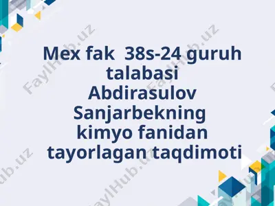 atom massa. molekulyar massa. molyar massa va allotropiya taqdimoti — PPTX