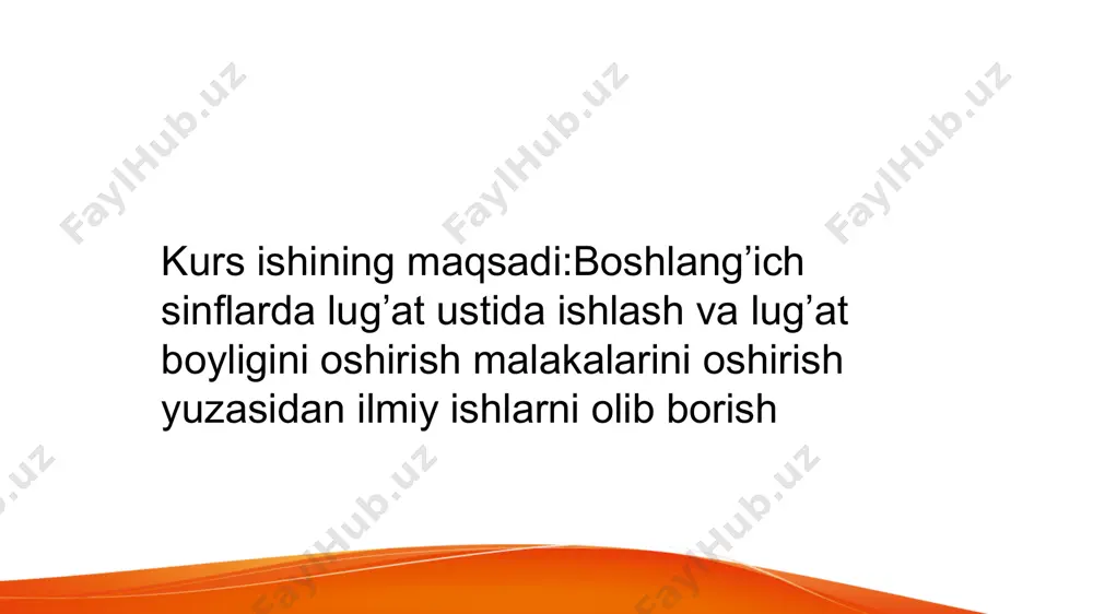 bo‘lgan so‘z ma’nolari ustida ishlash. bunday so‘zlar darslikda kam qo‘llaniladi. bunday so‘zlarning bolalar hayoti bilan bog‘liq bo‘lganlarini ajratib olib “bilib qo‘ygan yaxshi” rubrikasi ostida ishlansa o‘quvchining nutqi zamon bilan baravar rivojlanib boradi. 5.grammatik atamalar ma’nosi bilan tanishtirish. grammatik atamalarning avvalo to‘g‘ri talaffuzi, imlosi o‘rgatiladi. shundan so‘ng misollar asosida uni mazmuni ochiladi. qoidani o‘qitish va mashqlar bajarish orqali atama ma’nosini to‘laqonli anglashlariga erishiladi. so‘z tilning ma’no bildiradigan asosiy birligi. tildagi so‘zlar yig‘indisi tilning lug‘at boyligini tashkil etadi. so‘zning ikki tomoni: tovush tomoni va ichki – ma’no tomoni bo‘lib uning ma’nosi leksikada o‘rganiladi. so‘z aniq predmetini ham, mavxum tushunchalarni ham bildiradi. tilning lug‘at tarkibi jamiyat taraqqiyoti bilan bog‘liq holda o‘zgarib, rivojlanib, boyib boradi. bularni leksikologiya tekshirib boradi. shuning uchun ham leksika lug‘at ustidan ishlash metodikasining lingvistik asosi hisoblanadi. tilning lug‘ati qancha ko‘p bo‘lsa, fikr shuncha aniq ifodalanadi. jumladan, aniq bir shaxning ham o‘z lug‘ati boyligi bo‘ladi. nutqi lug‘atga boy kishining nutqi aniq, …