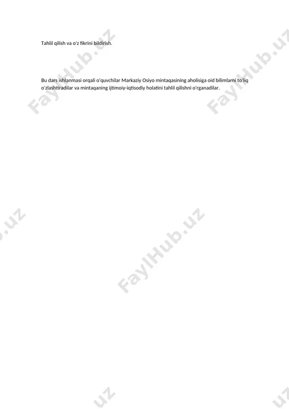 dars ishlanma: "markaziy osiyo aholisi" - Page 5