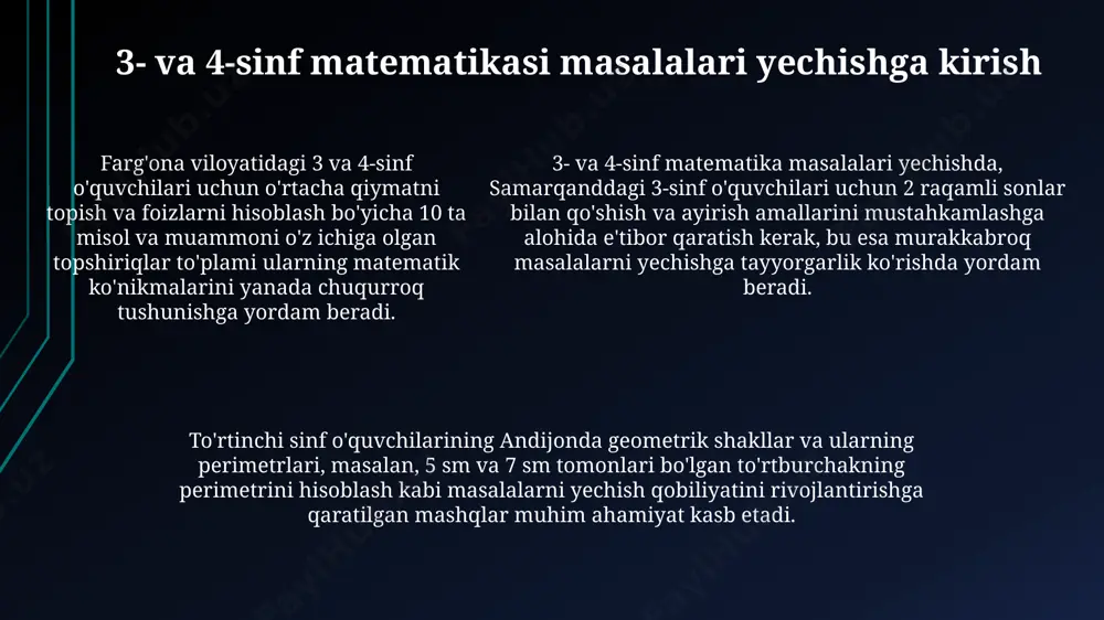 amaldagi 3–4-sinf matematika masalalari va misollari - Page 5