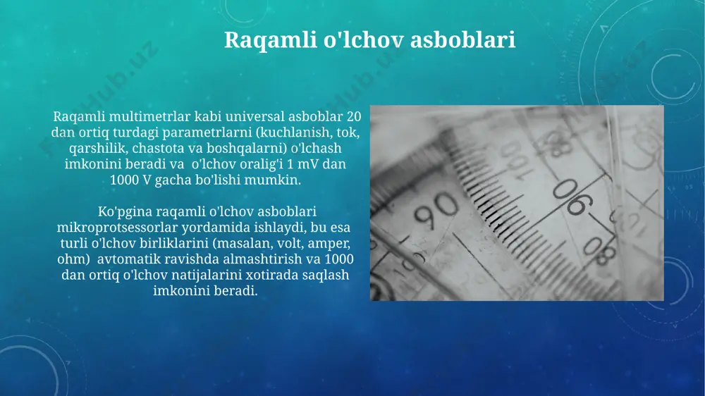 raqamli o'lchash asboblarining klassifikatsiyasi - Page 3