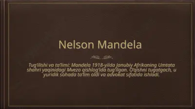 nelson mandela — PPTX